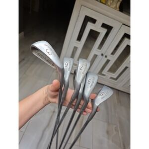 MacGregor Tom Weiskopf 360cs Northwestern irons 3, 6, 7, 8, 9, S